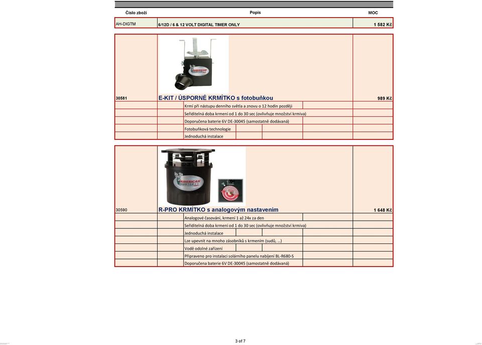 technologie 30590 R-PRO KRMÍTKO s analogovým nastavením 1 648 Kč Analogové časování,