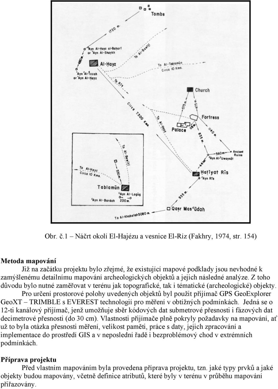 Z toho důvodu bylo nutné zaměřovat v terénu jak topografické, tak i tématické (archeologické) objekty.