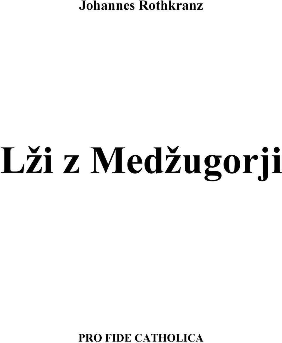 z Medžugorji