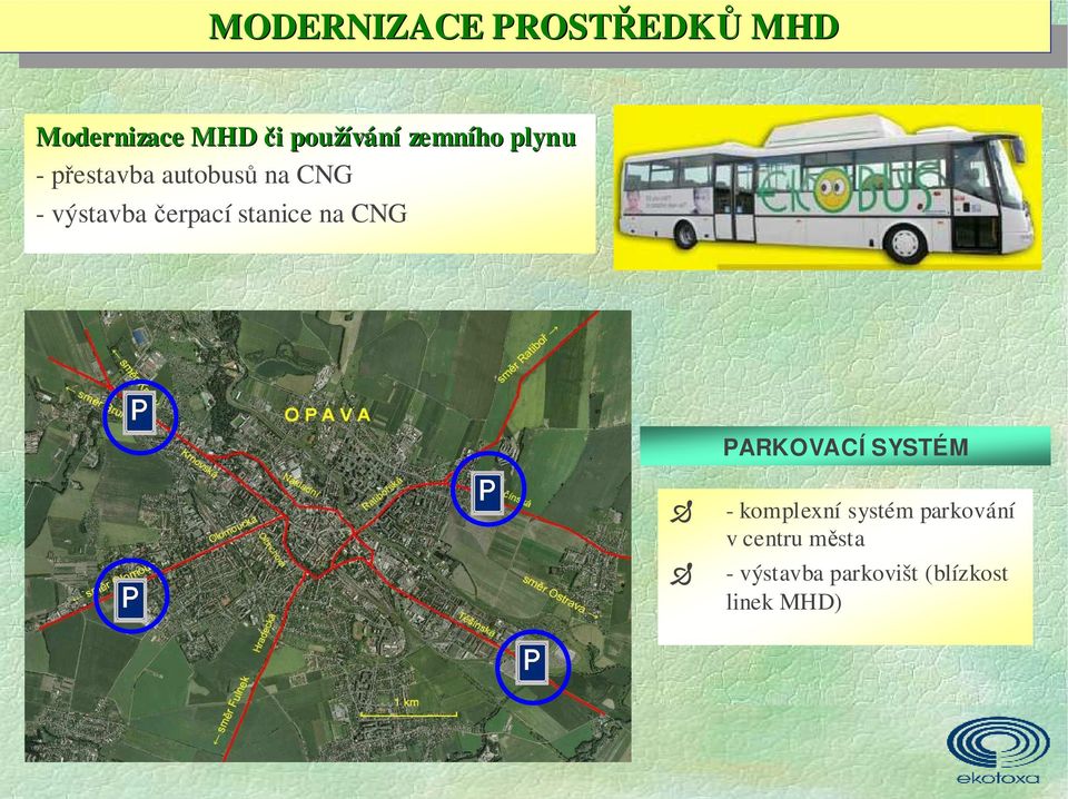 výstavba čerpací stanice na CNG PARKOVACÍ SYSTÉM -