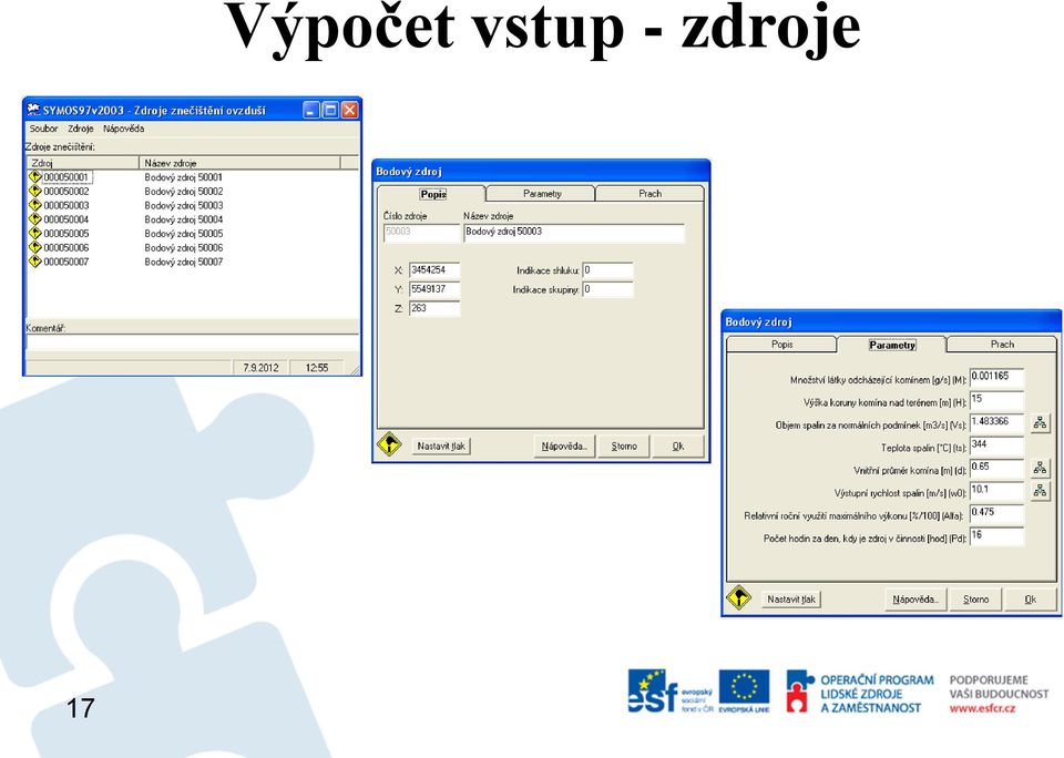 vstup -