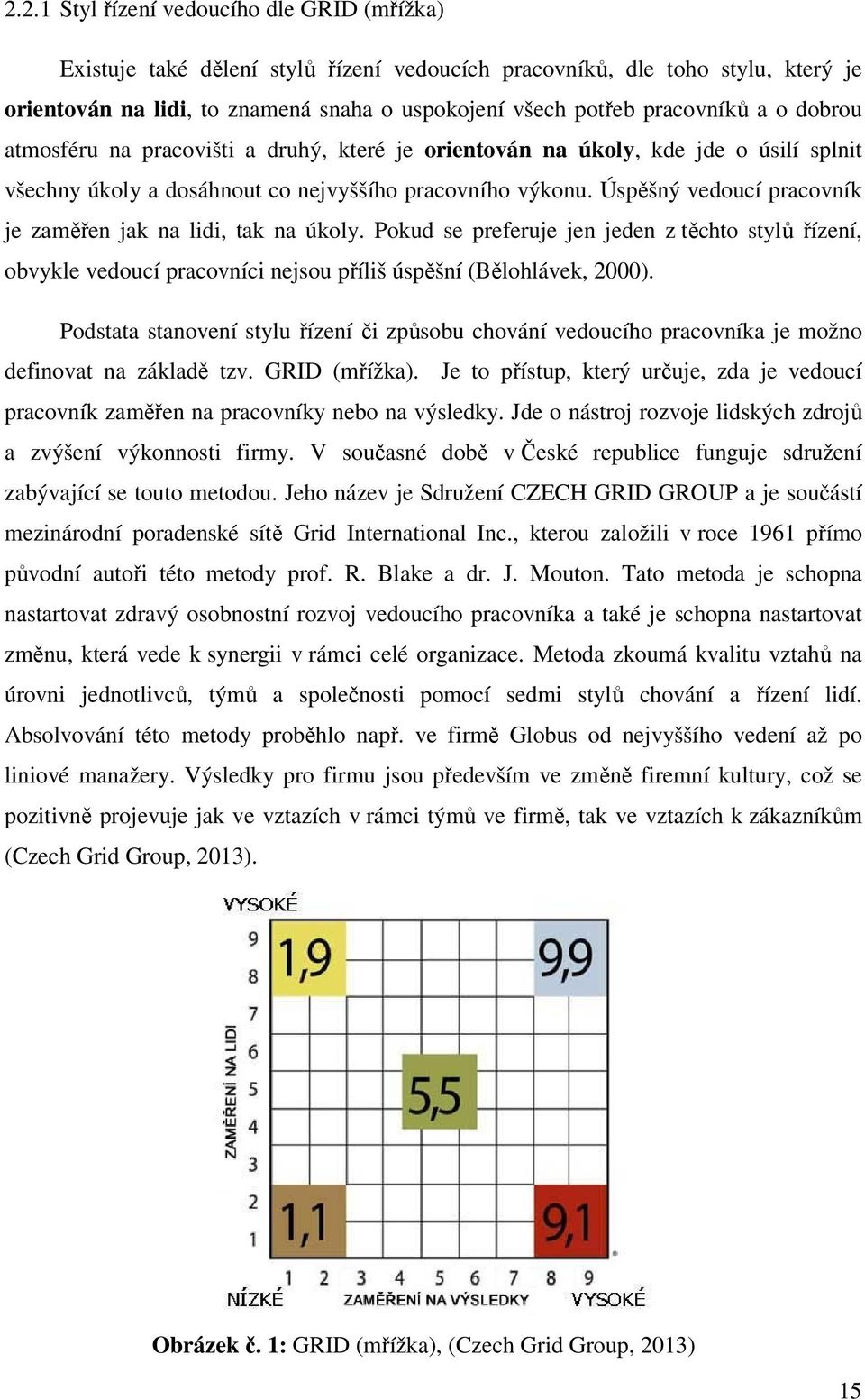 Úspěšný vedoucí pracovník je zaměřen jak na lidi, tak na úkoly. Pokud se preferuje jen jeden z těchto stylů řízení, obvykle vedoucí pracovníci nejsou příliš úspěšní (Bělohlávek, 2000).