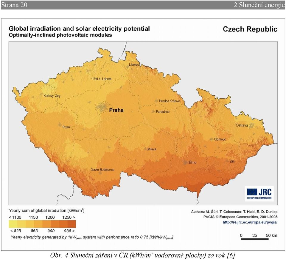 4 Sluneční záření v ČR