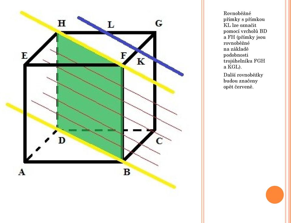 rovnoběžné na základě podobnosti trojúhelníku