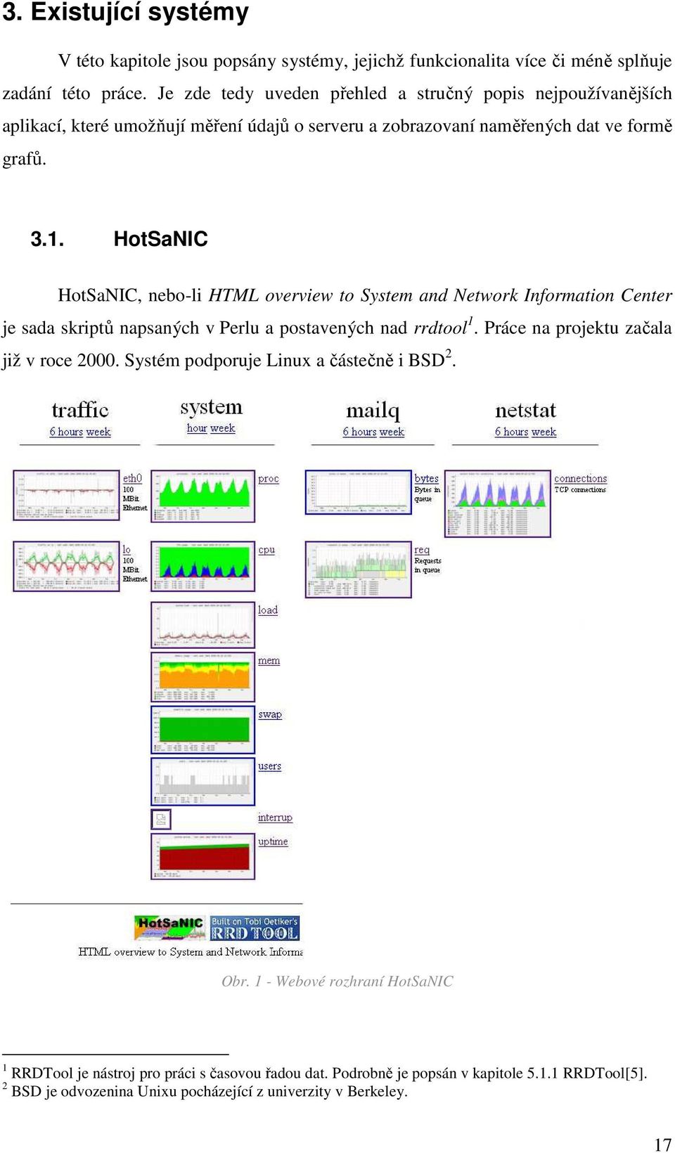 HotSaNIC HotSaNIC, nebo-li HTML overview to System and Network Information Center je sada skriptů napsaných v Perlu a postavených nad rrdtool 1.