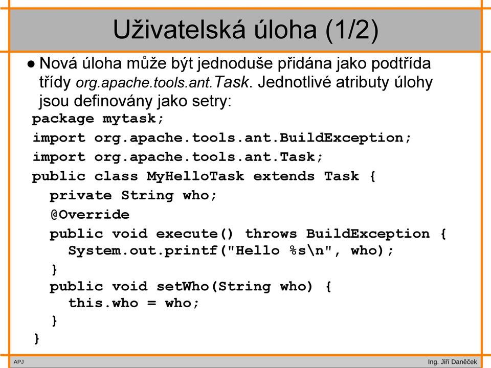 buildexception; import org.apache.tools.ant.