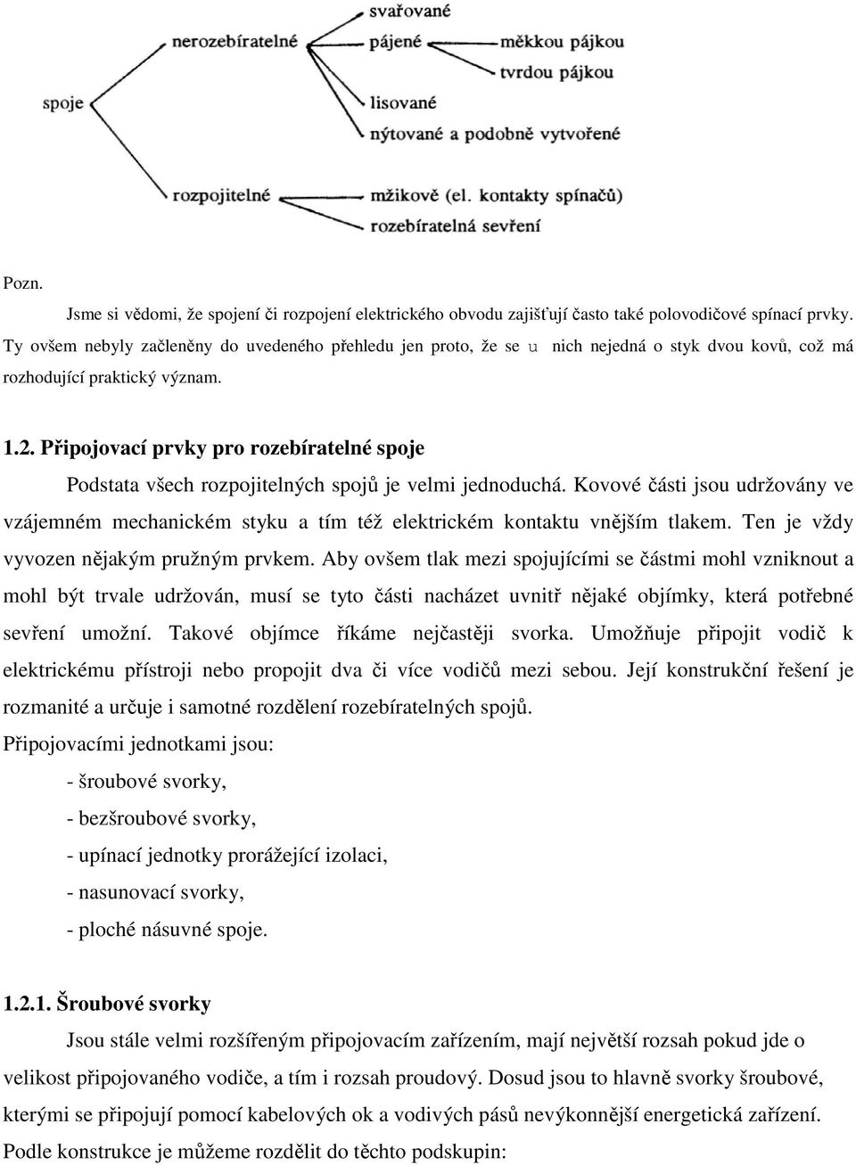 Připojovací prvky pro rozebíratelné spoje Podstata všech rozpojitelných spojů je velmi jednoduchá.