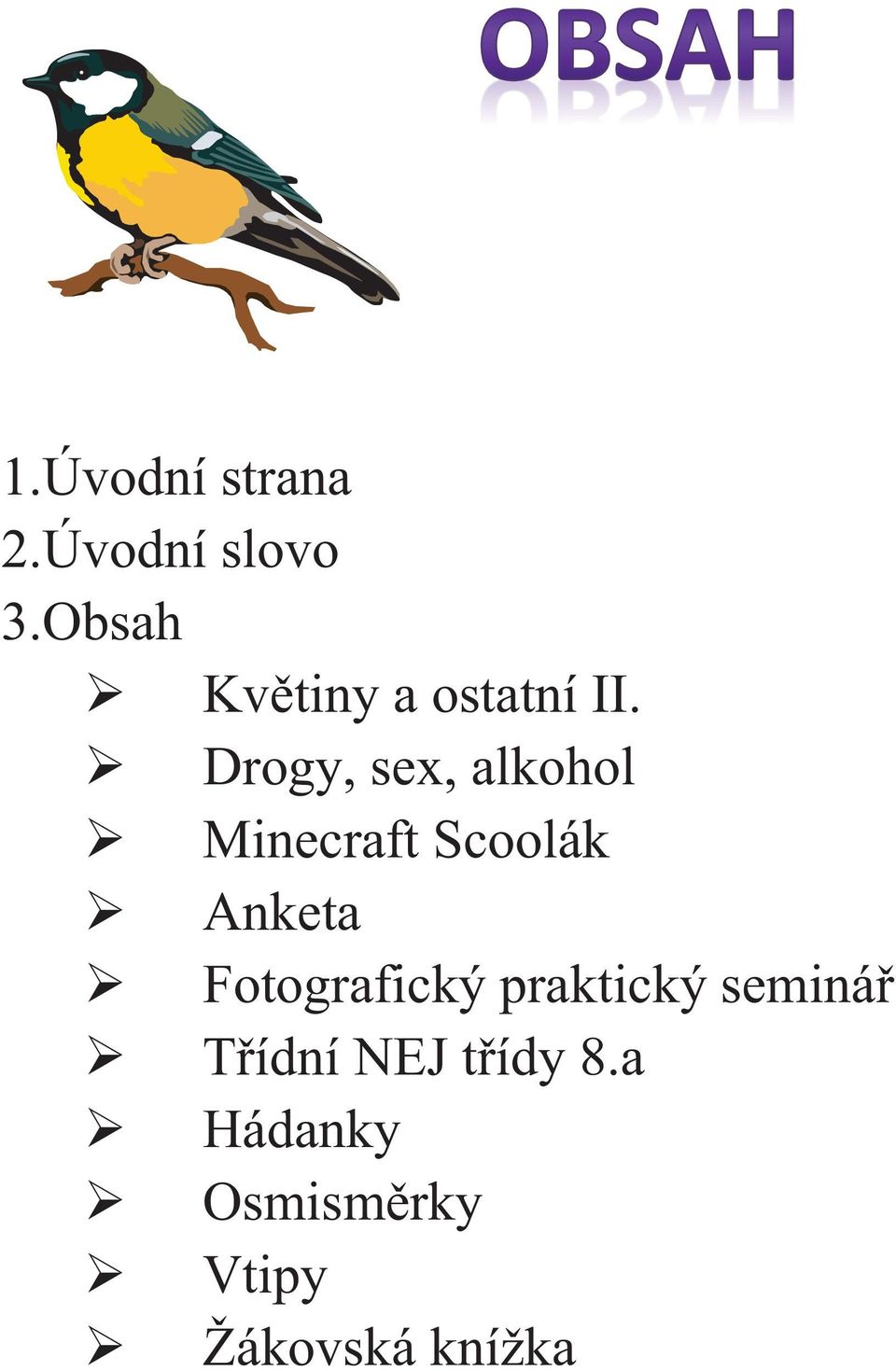 Drogy, sex, alkohol Minecraft Scoolák Anketa