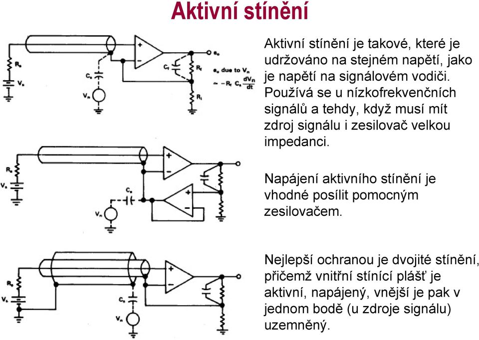 Používá se u nízkofrekvenčních signálů a tehdy, když musí mít zdroj signálu i zesilovač velkou impedanci.