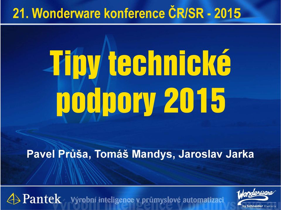 technické podpory 2015