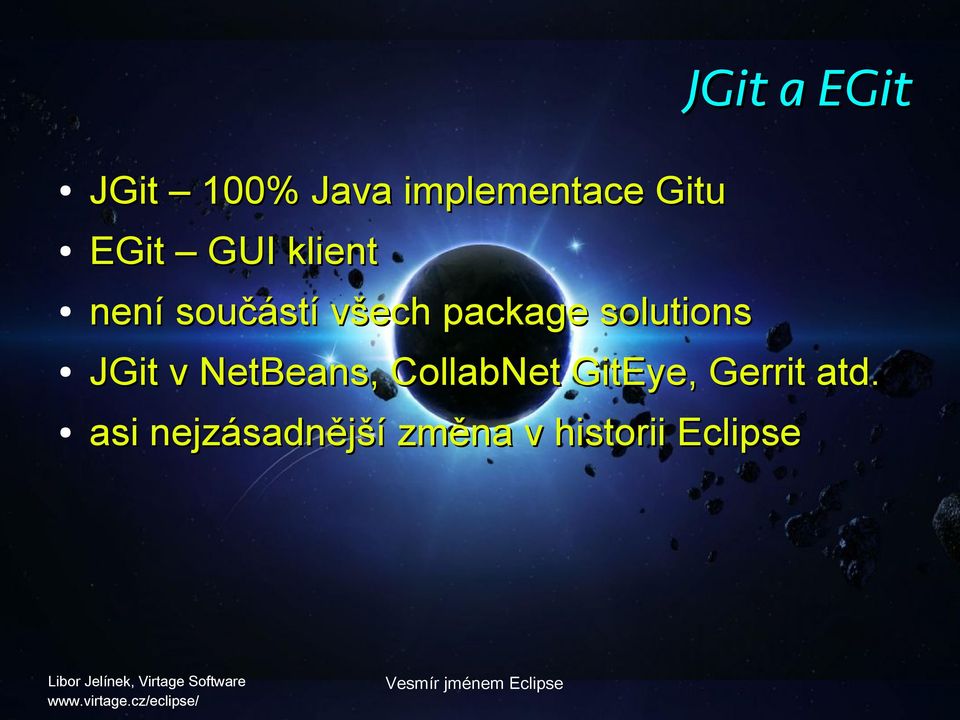 solutions JGit v NetBeans, CollabNet GitEye,