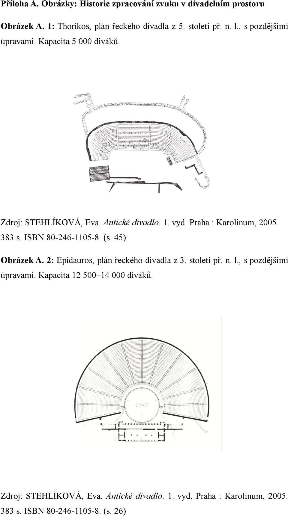 383 s. ISBN 80-246-1105-8. (s. 45) Obrázek A. 2: Epidauros, plán řeckého divadla z 3. století př. n. l., s pozdějšími úpravami.