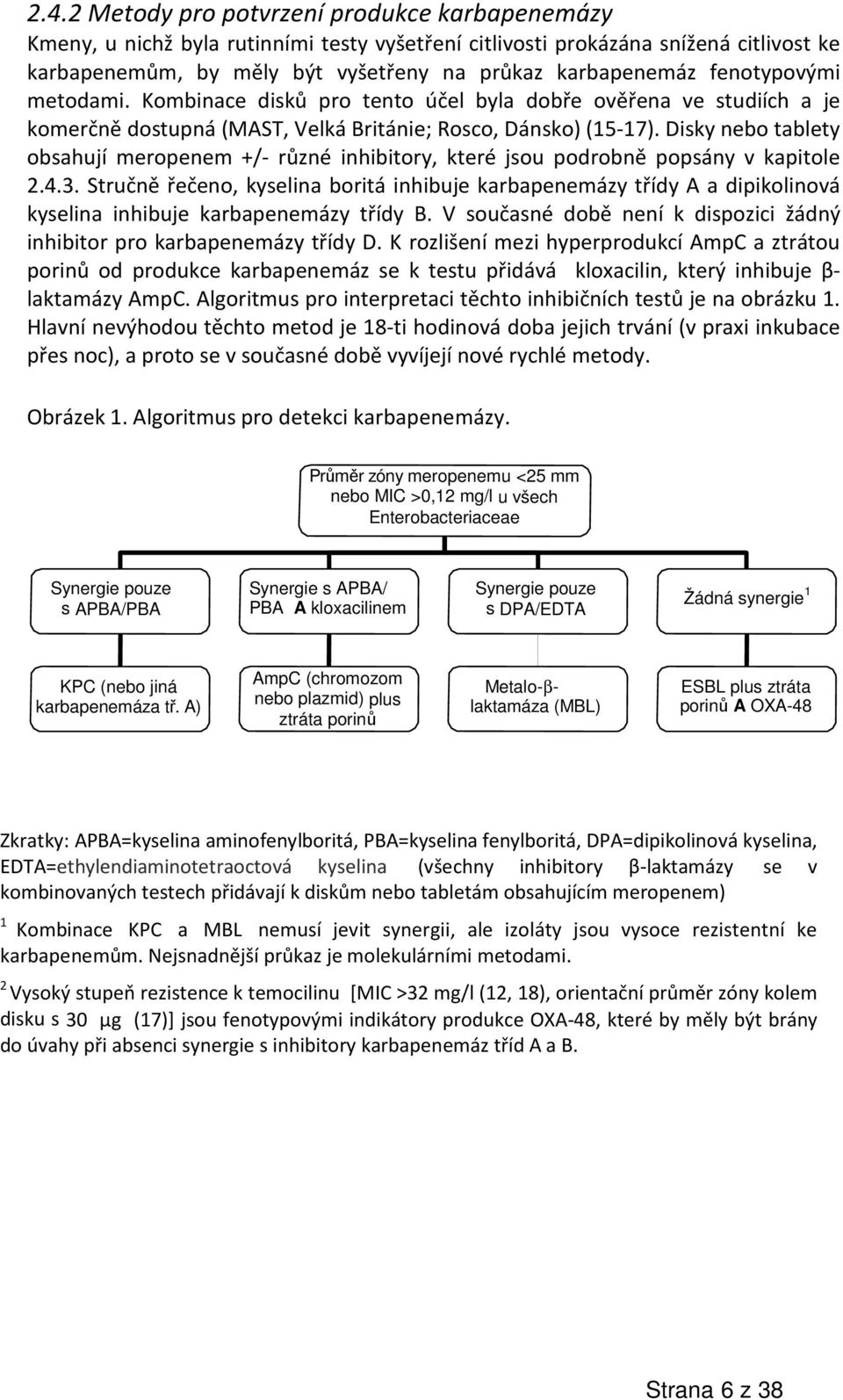 Disky nebo tablety obsahují meropenem +/- různé inhibitory, které jsou podrobně popsány v kapitole 2.4.3.