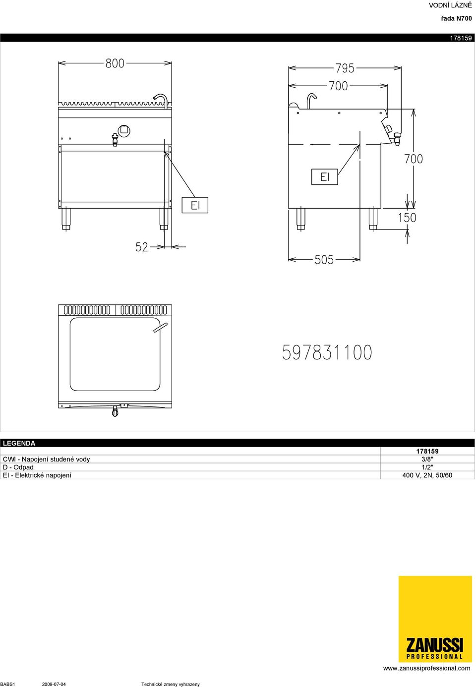 3/8" EI - Elektrické