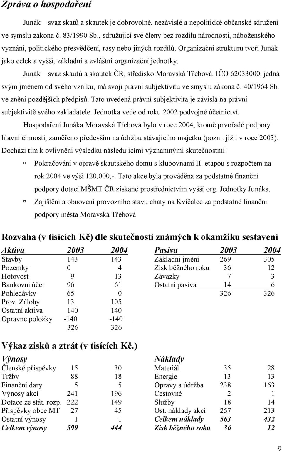 Organizační strukturu tvoří Junák jako celek a vyšší, základní a zvláštní organizační jednotky.