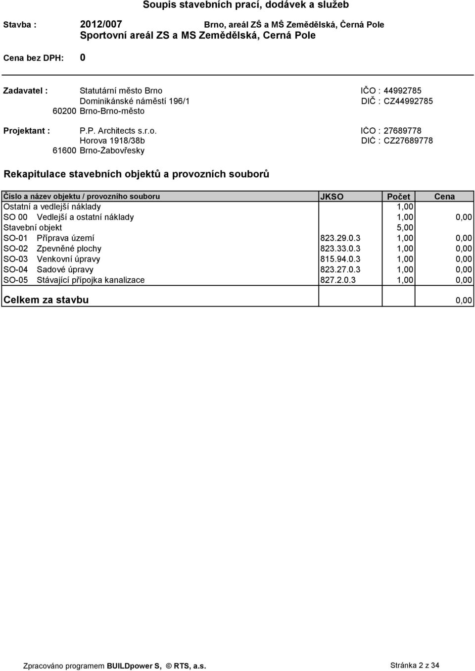 inikánské náměstí 196/1 DIČ : CZ44992785 60200 Brno-