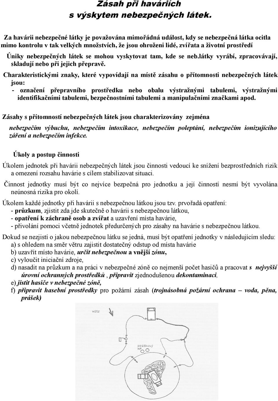 nebezpečných látek se mohou vyskytovat tam, kde se neb.látky vyrábí, zpracovávají, skladují nebo při jejich přepravě.