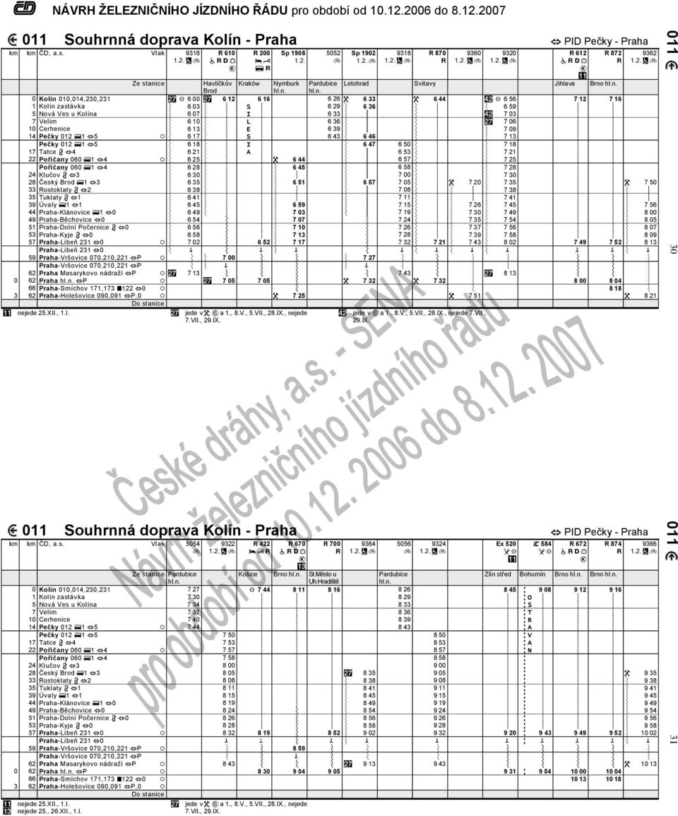 6 12 6 16 6 26 W 6 33 W 6 44 $ K 6 56 7 12 7 16 1 Kolín zastávka Ý 6 03 Ý p S p 6 29 Ý 6 36 Ý p Ý 6 59 p p 5 Nová Ves u Kolína Ý 6 07 Ý p I p 6 33 Ý p Ý p $ 7 03 p p 7 Velim Ý 6 10 Ý p L p 6 36 Ý p Ý