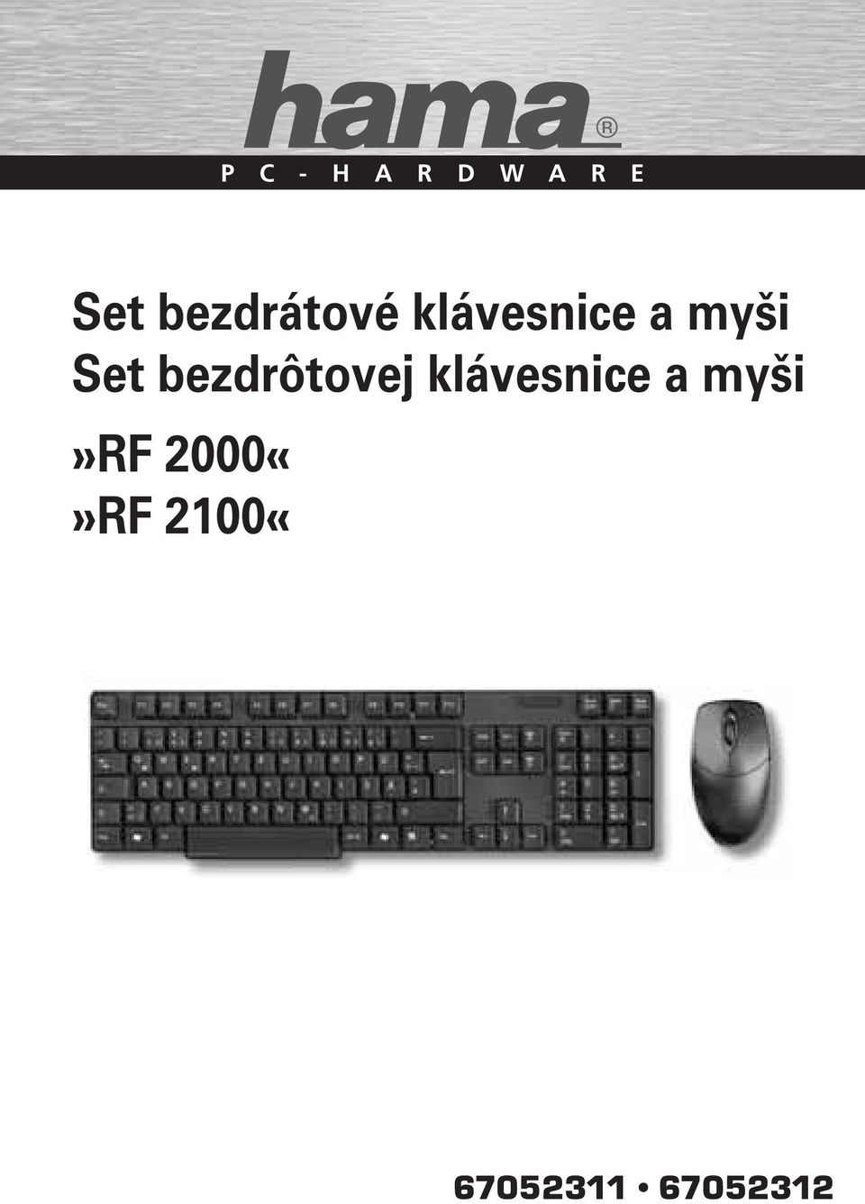 Set bezdrôtovej klávesnice a