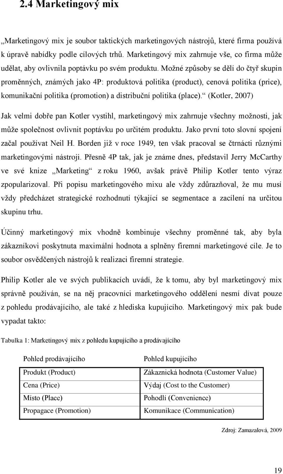 Možné způsoby se dělí do čtyř skupin proměnných, známých jako 4P: produktová politika (product), cenová politika (price), komunikační politika (promotion) a distribuční politika (place).