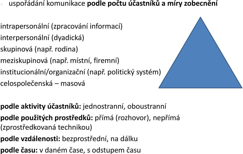 politický systém) celospolečenská masová podle aktivity účastníků: jednostranní, oboustranní podle použitých prostředků: