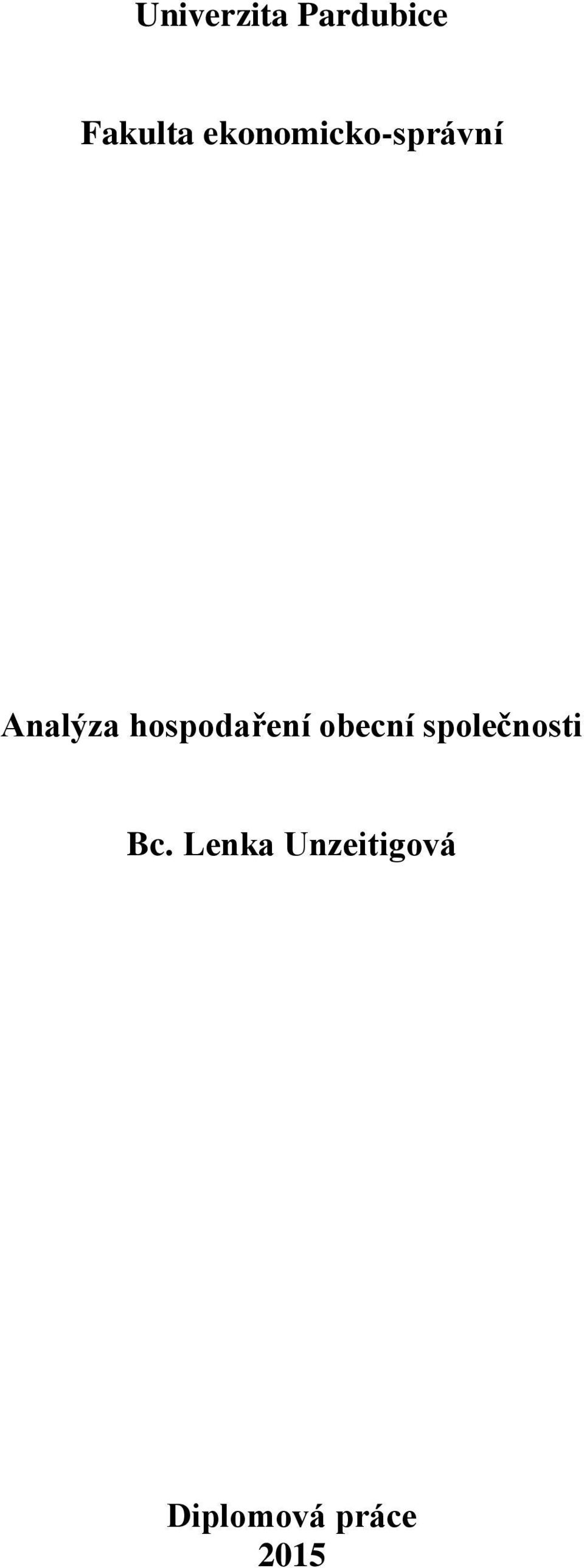 hospodaření obecní společnosti