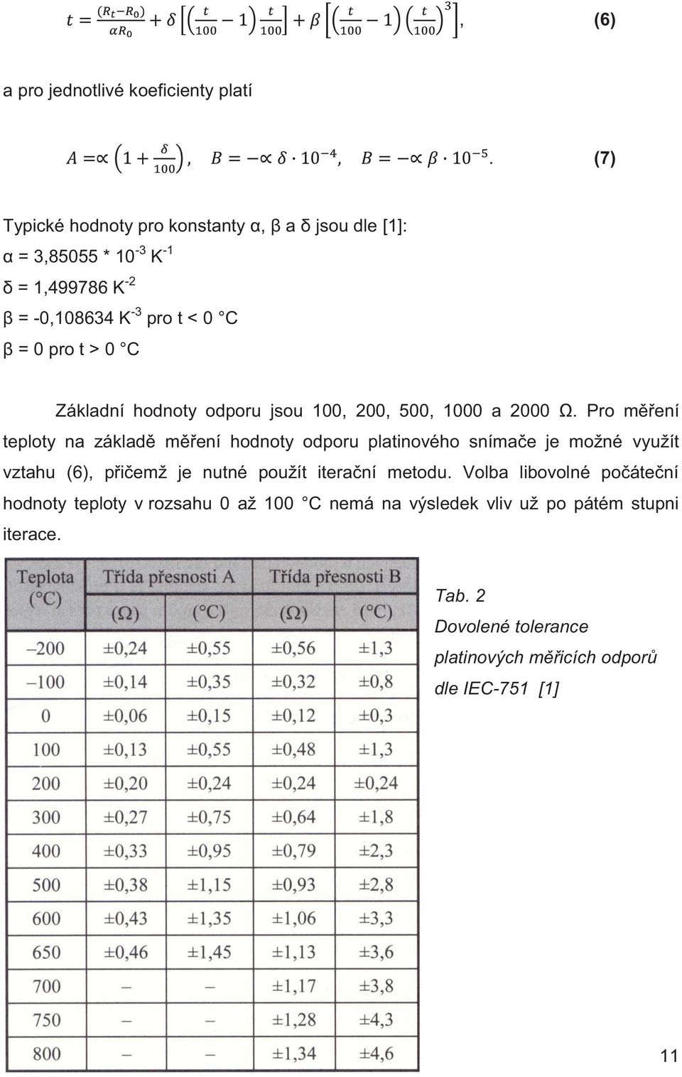 0 C Základní hodnoty odporu jsou 100, 200, 500, 1000 a 2000 Ω.