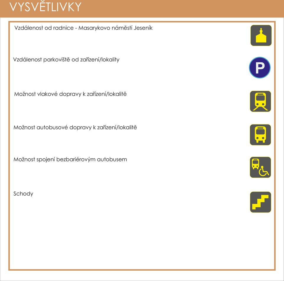 vlakové dopravy k zařízení/lokalitě Možnost autobusové