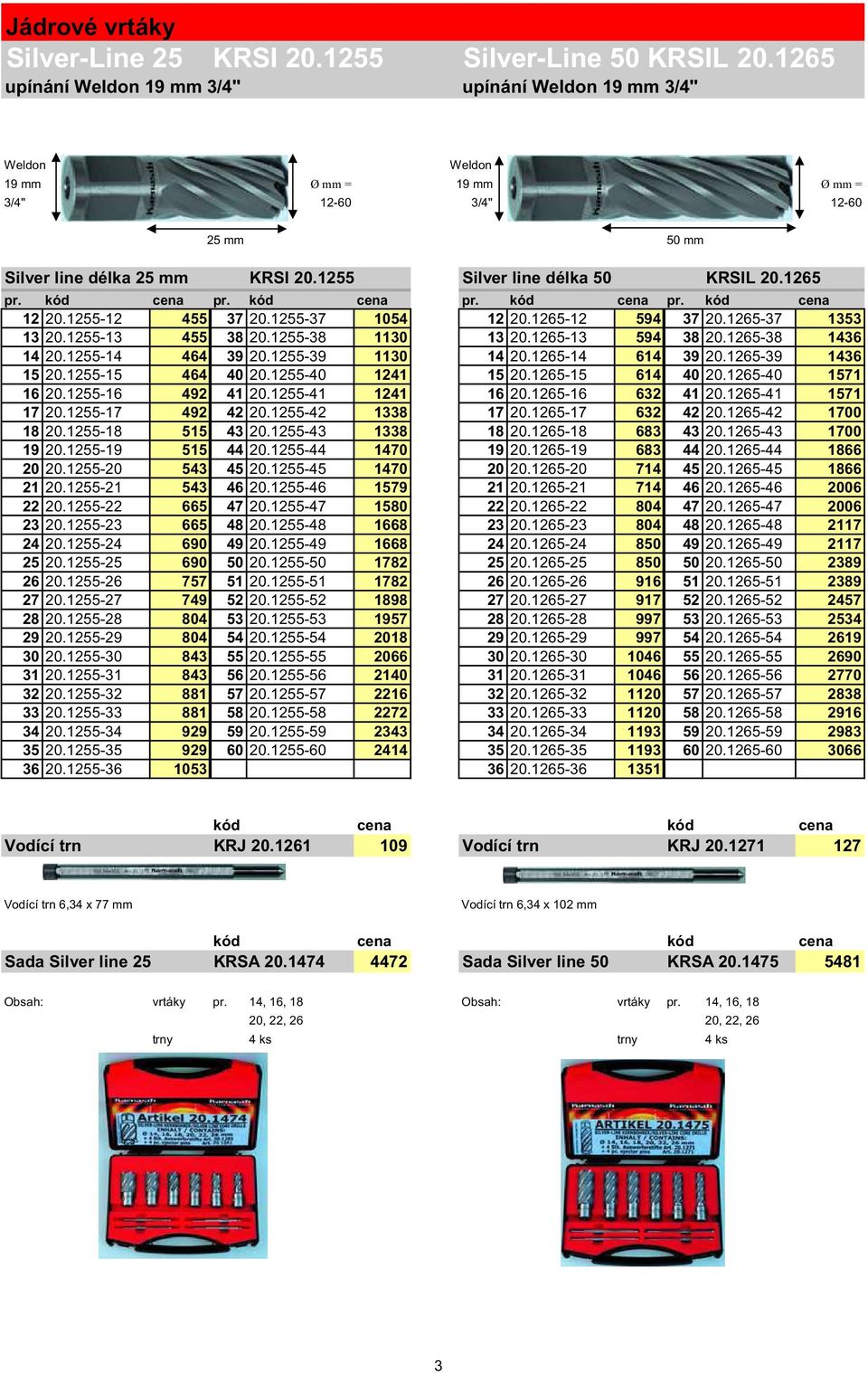 1265 pr. kód cena pr. kód cena pr. kód cena pr. kód cena 12 20.1255-12 455 37 20.1255-37 1054 12 20.1265-12 594 37 20.1265-37 1353 13 20.1255-13 455 38 20.1255-38 1130 13 20.1265-13 594 38 20.