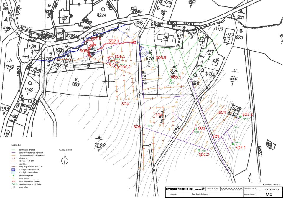 2 14 50 29 SO3 49 48 SO1 31 SO3 15 LEGENDA zachovaná drenáž odstraněná drenáž vyjmutím přerušená drenáž záslepkami záslepky návrh nových SO vodní tok