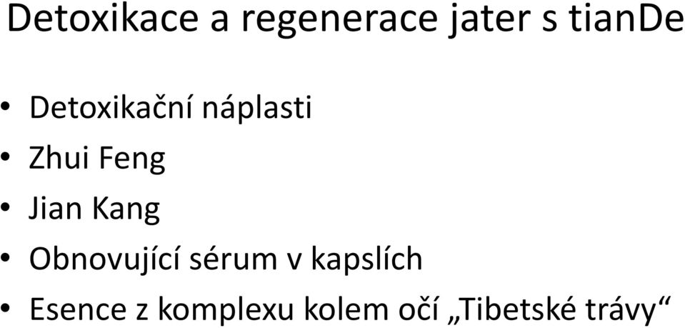 Jian Kang Obnovující sérum v kapslích