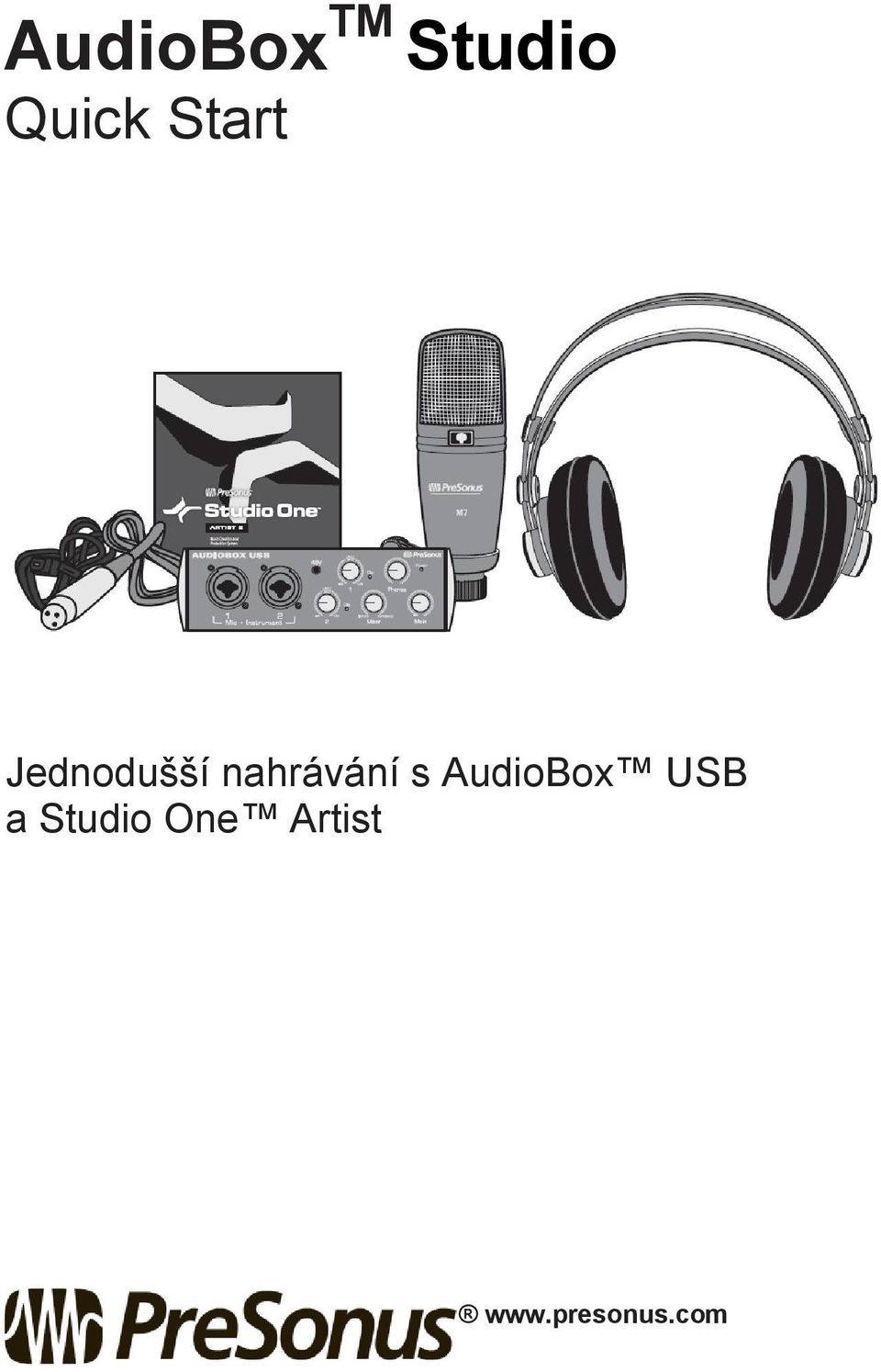 nahrávání s AudioBox USB