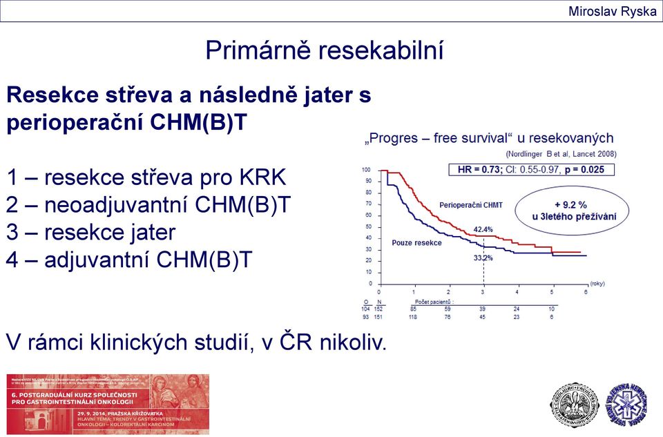 KRK 2 neoadjuvantní CHM(B)T 3 resekce jater 4