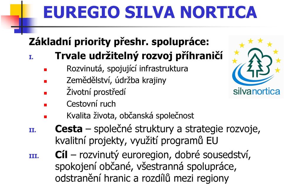 občanská společnost Cesta společné struktury a strategie rozvoje, kvalitní projekty, využití programů EU Cíl