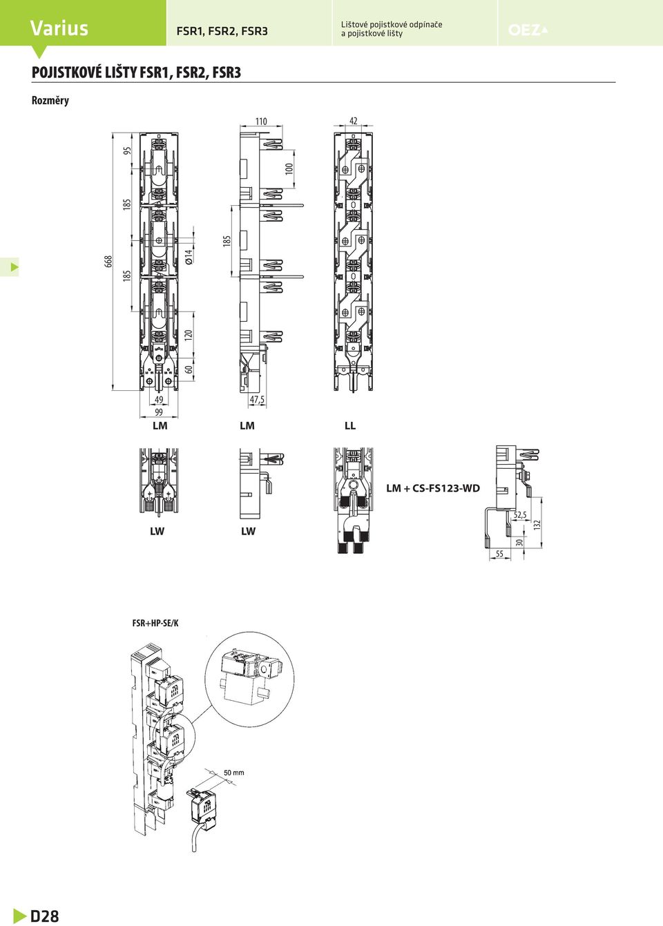 ø 185 100 49 99 LM LM 47,5 LL LM + CS-FS123-WD