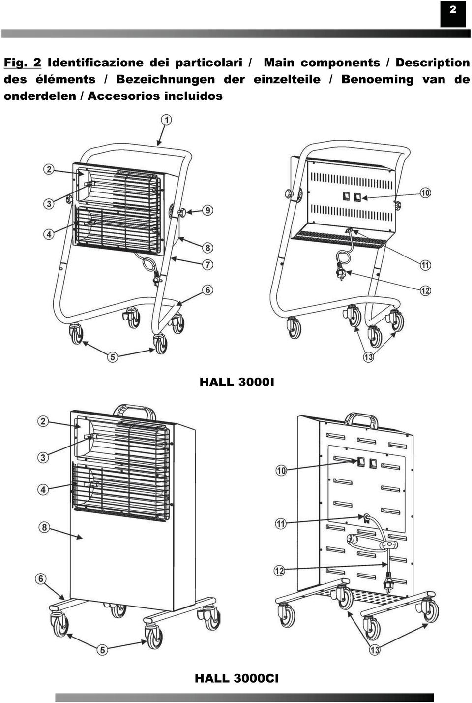 components / Description des éléments /