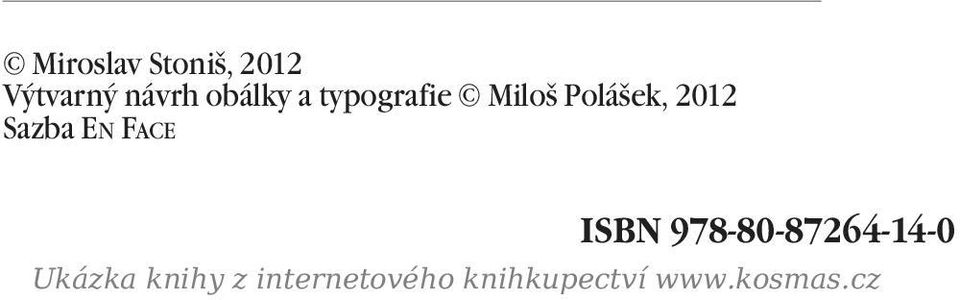 typografie Miloš Polášek,