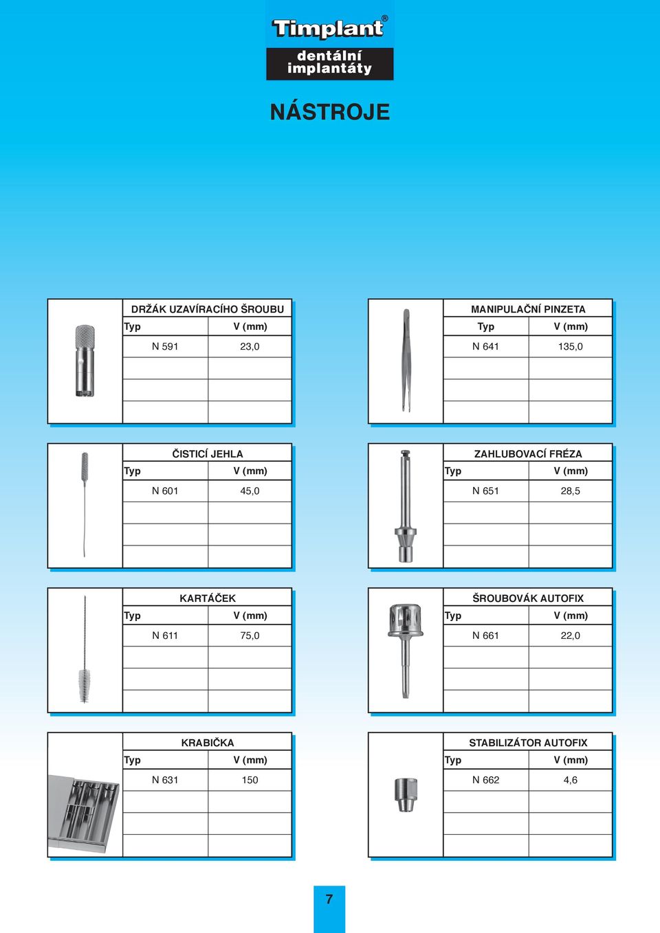 45,0 N 651 28,5 KARTÁČEK ŠROUBOVÁK AUTOFIX N 611 75,0 N