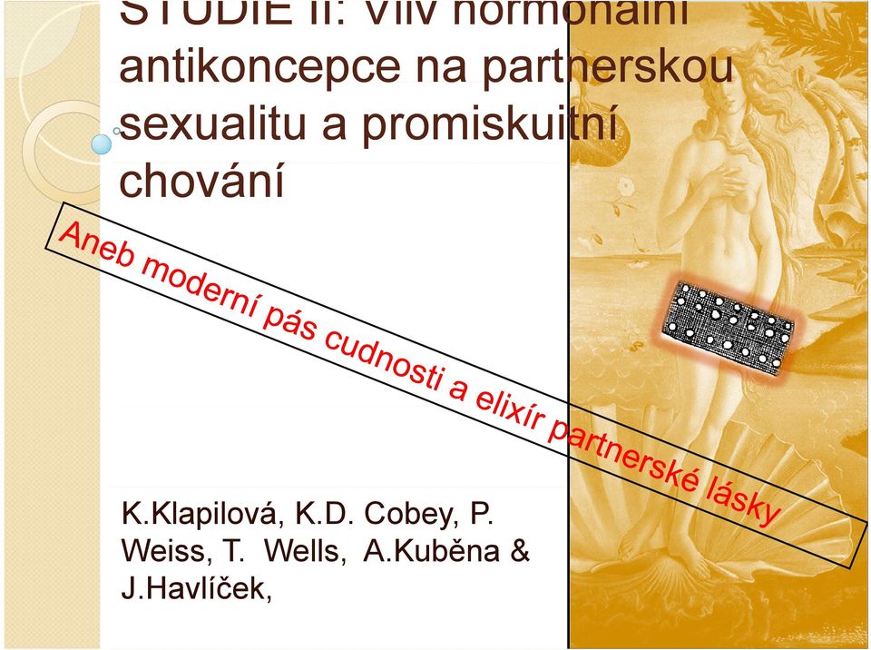 a promiskuitní chování K.Klapilová, K.