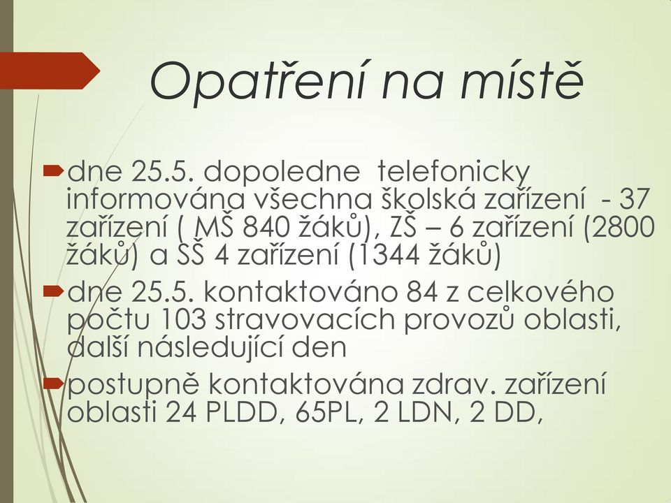 žáků), ZŠ 6 zařízení (2800 žáků) a SŠ 4 zařízení (1344 žáků) dne 25.