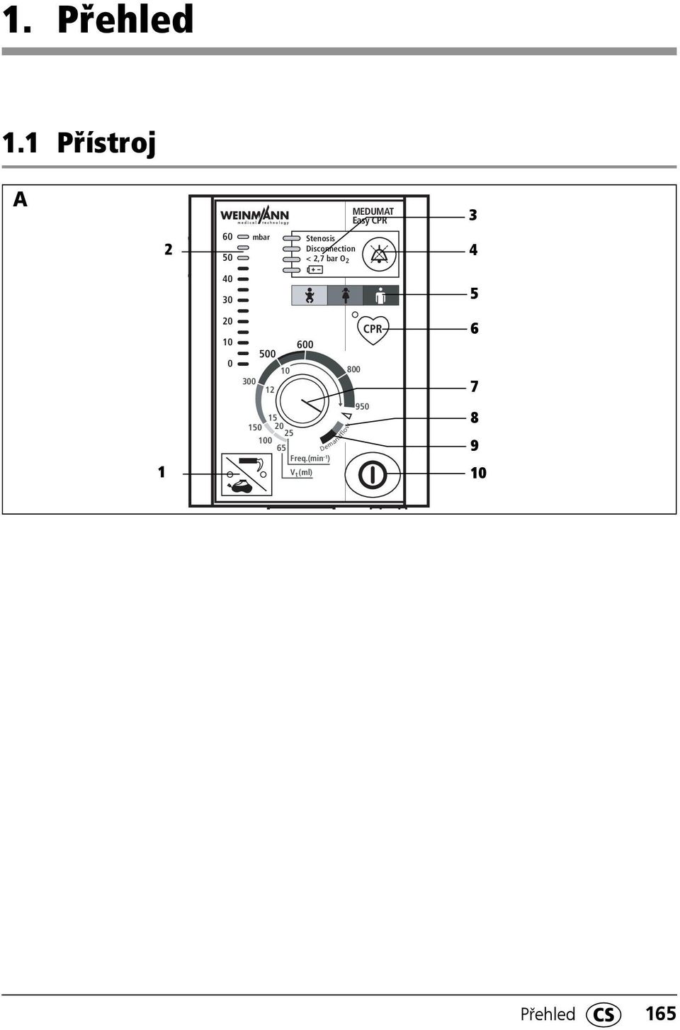 Disconnection < 2,7 bar O 2 4 40 30 5 20 10 0 600 500 10