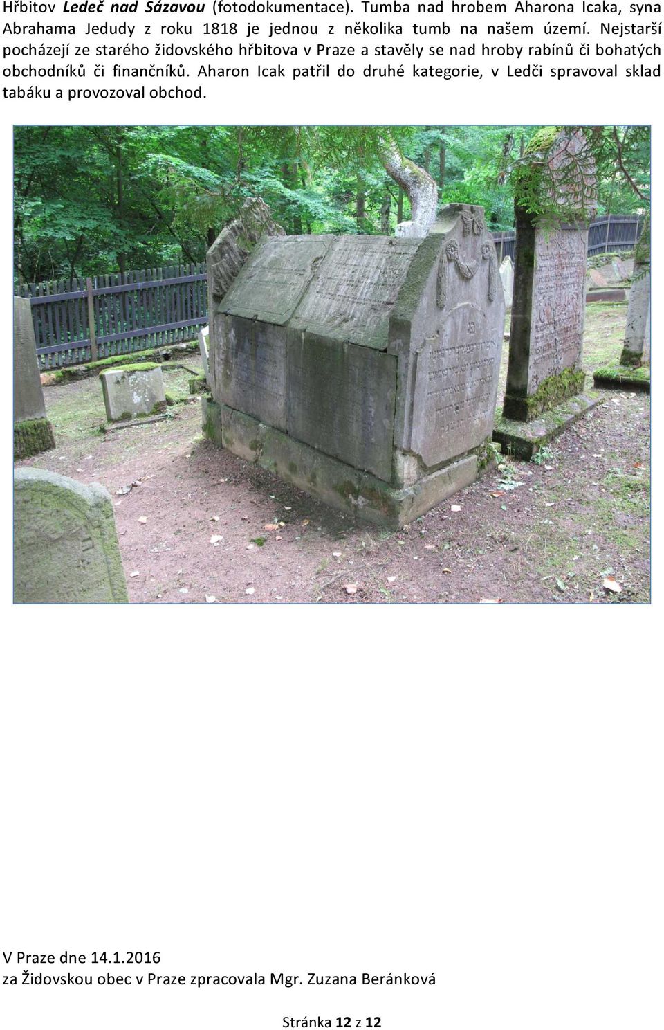 Nejstarší pocházejí ze starého židovského hřbitova v Praze a stavěly se nad hroby rabínů či bohatých obchodníků či