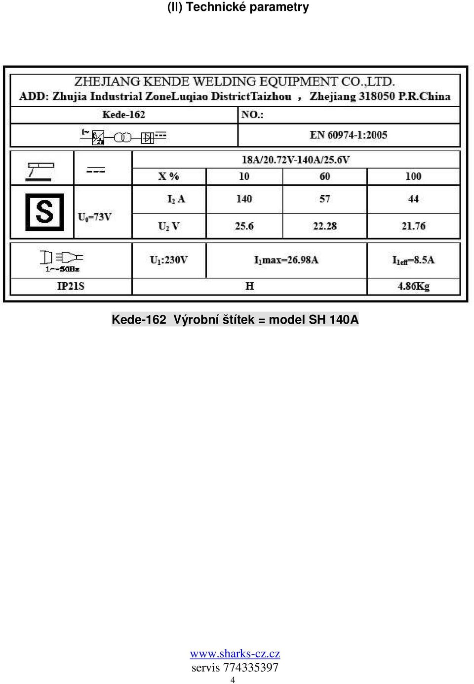 Kede-162 Výrobní