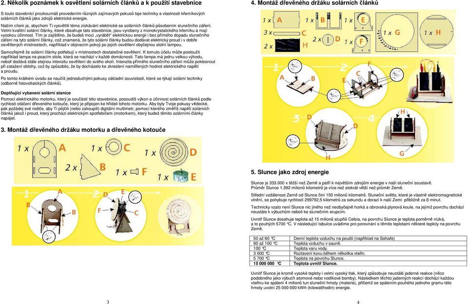 Naším cílem je, abychom Ti vysvětlili téma získávání elektrické se solárních článků působením slunečního záření.