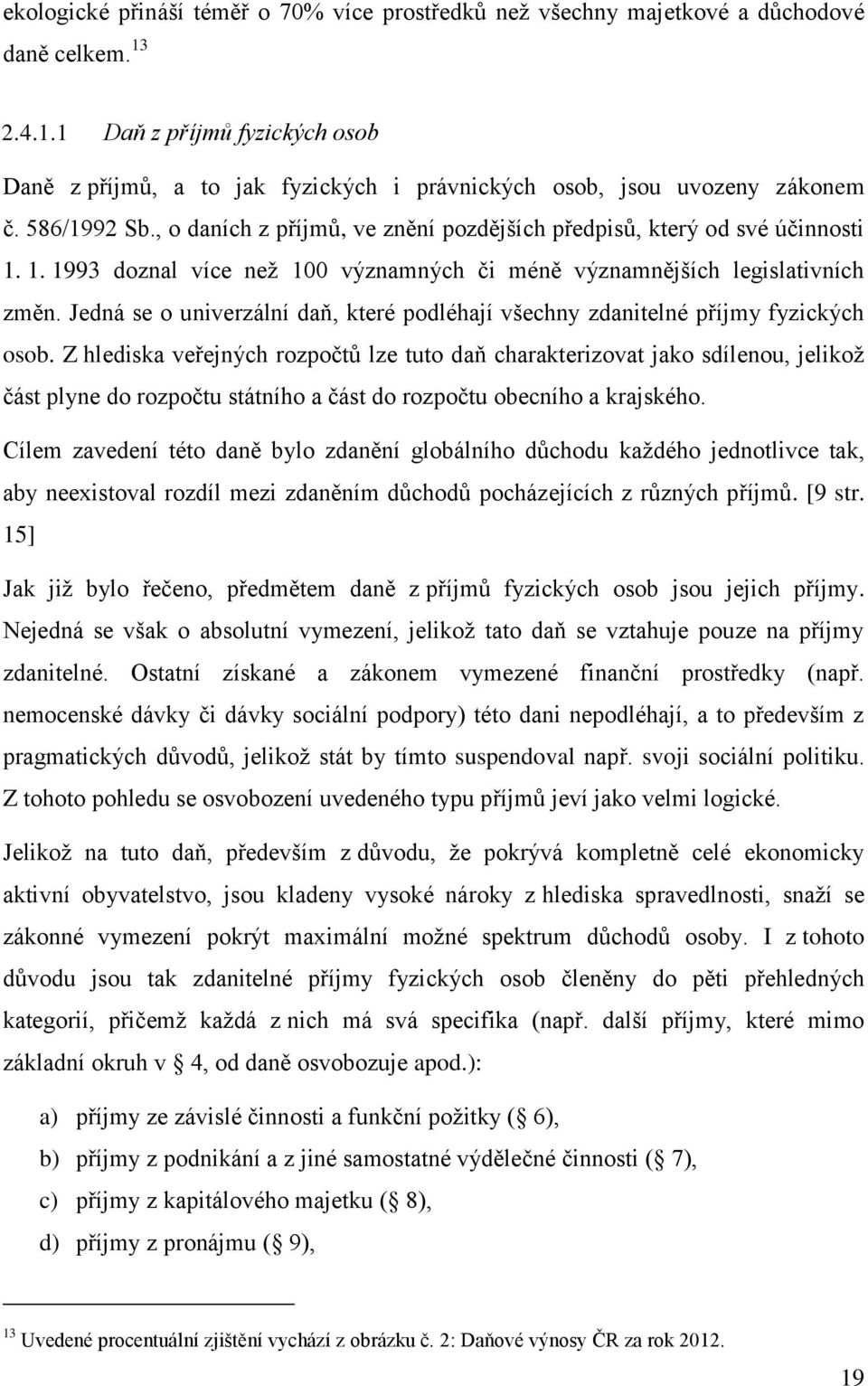 , o daních z příjmů, ve znění pozdějších předpisů, který od své účinnosti 1. 1. 1993 doznal více než 100 významných či méně významnějších legislativních změn.