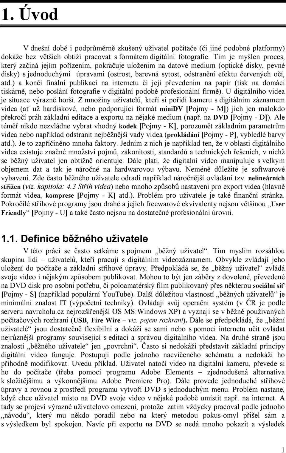 atd.) a končí finální publikací na internetu či její převedením na papír (tisk na domácí tiskárně, nebo poslání fotografie v digitální podobě profesionální firmě).