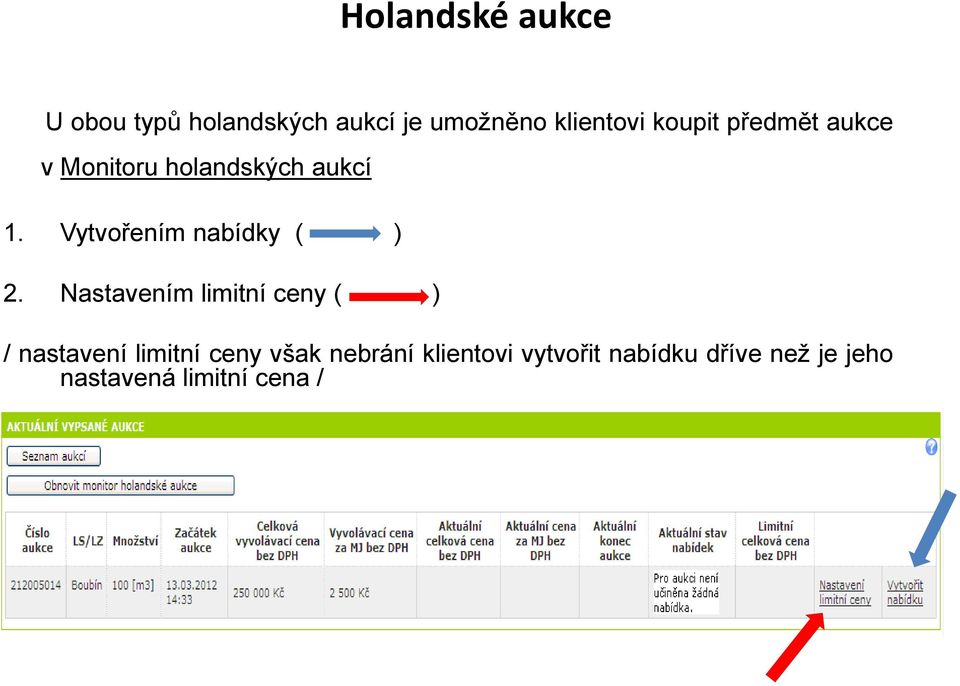 Vytvořením nabídky ( ) 2.