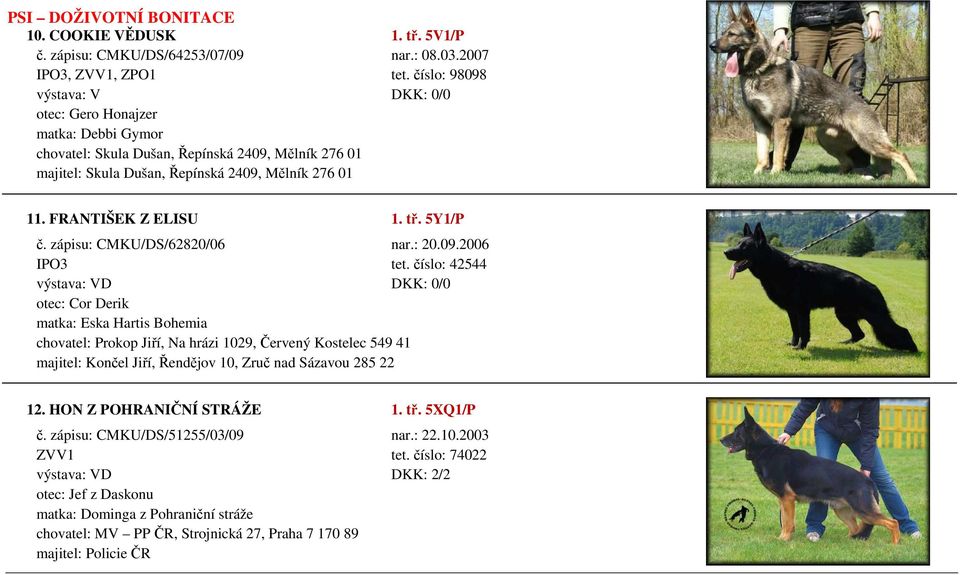 tř. 5Y1/P č. zápisu: CMKU/DS/62820/06 nar.: 20.09.2006 IPO3 tet.