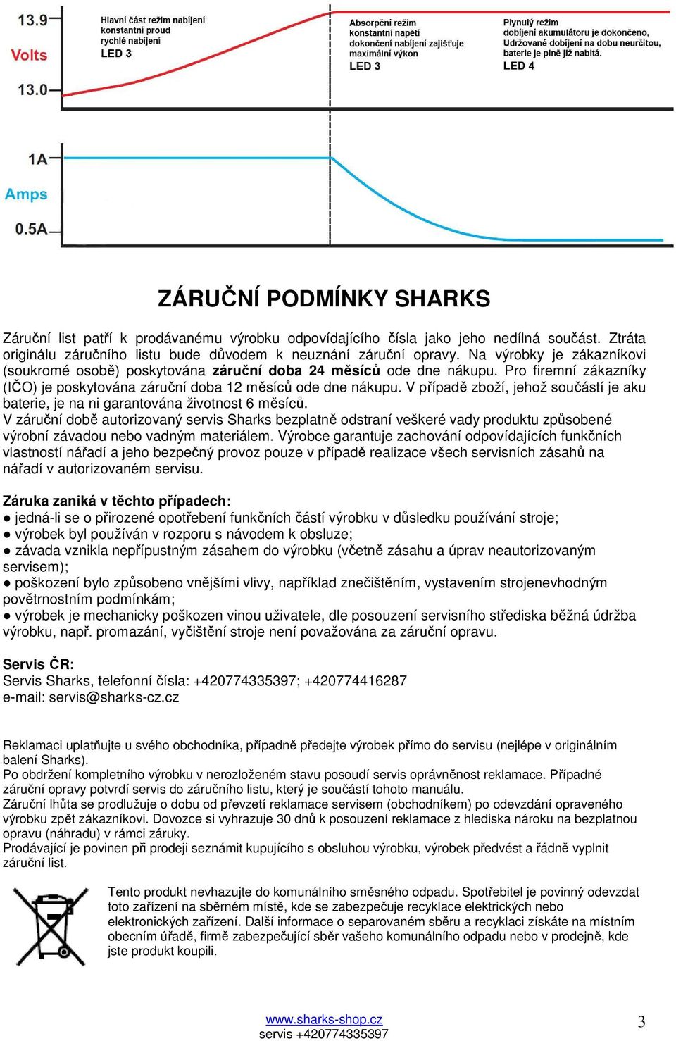 V případě zboží, jehož součástí je aku baterie, je na ni garantována životnost 6 měsíců.