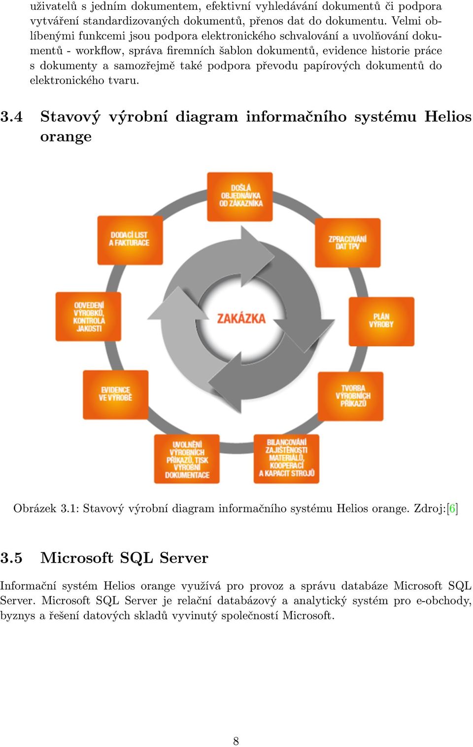 převodu papírových dokumentů do elektronického tvaru. 3.4 Stavový výrobní diagram informačního systému Helios orange Obrázek 3.1: Stavový výrobní diagram informačního systému Helios orange.